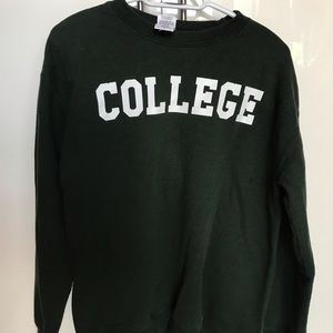 Green college hoodie perfect condition